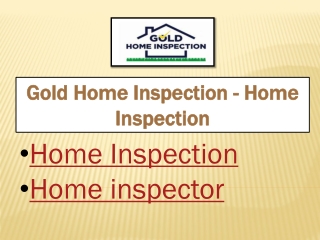 Home Inspection