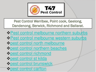 Pest control melbourne western suburbs