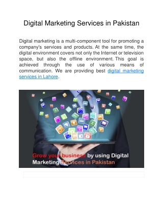 Digital Marketing Services in Pakistan