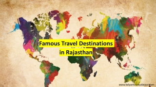 Famous Travel Destinations in Rajasthan