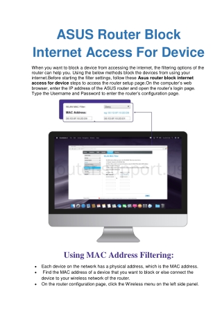 Solve: ASUS Router Block Internet Access For Device |Easy Steps