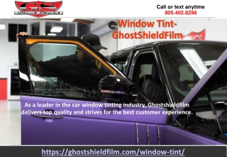 Window Tint Film Installer Thousand Oaks-Ghostshieldfilm