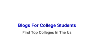 blogs for college students