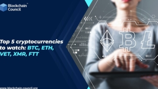 Top 5 cryptocurrencies to watch: BTC, ETH, VET, MXR, FTT