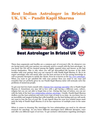 Best astrologer in Bristol UK  44 7441 447172