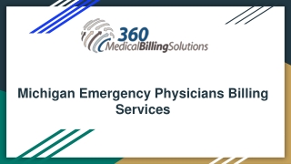 Michigan Emergency Physicians Billing Services - 360 Medical Billing Solutions