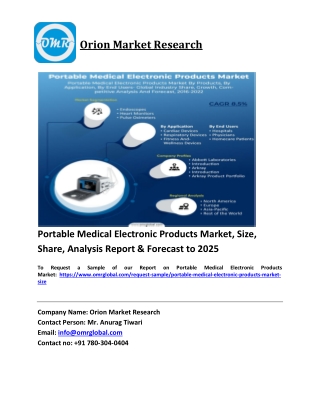 Portable Medical Electronic Products Market Trends, Size, Competitive Analysis and Forecast 2019-2025