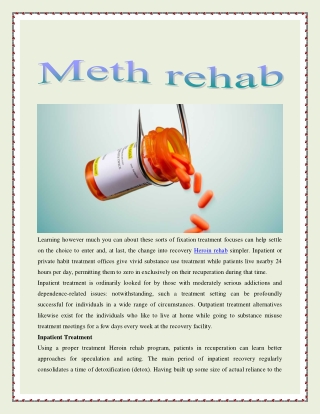 Meth rehab