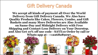 Send Same day Cake, Flower Delivery in Canada | Online Gift Delivery Canada