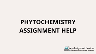 Phytochemistry Assignment Help