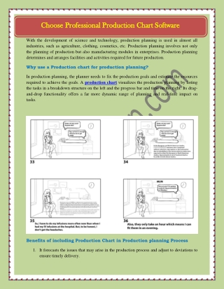 Choose Professional Production Chart Software