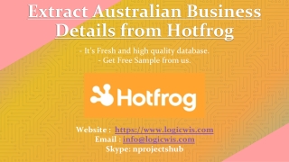 Extract Australian Business Details from Hotfrog