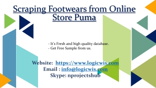 Scraping Footwears from Online Store Puma