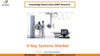 X-Ray Systems Market Size Worth $11.1 billion by 2026 - KBV Research