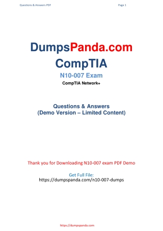 New Authentic N10-007 Exam Dumps
