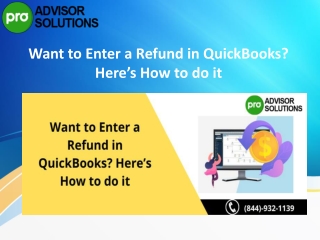 Here’s a quick to understand Enter a refund in QuickBooks swiftly