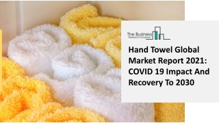 Hand Towels Market 2021: Global Growth, Trends And Forecast