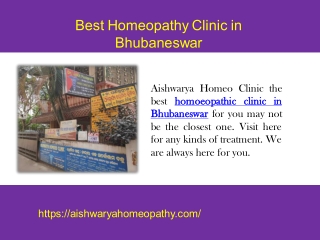 Best homeopathy clinic in Bhubaneswar