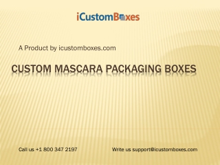 Mascara Boxes Wholesale