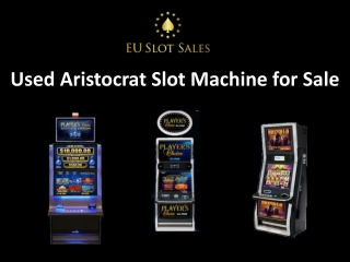 Used Aristocrat Slot Machine for Sale