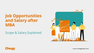 Job Opportunities and Salary after MBA