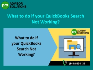 Here's a hasty methods to fix QuickBook search not working