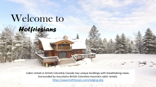 Cabin rentals in british columbia