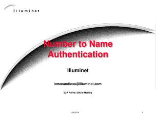 Number to Name Authentication