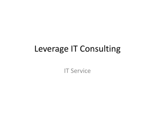 Make Your Company More Productive With Various IT Services