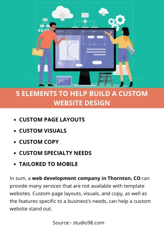 5 ELEMENTS TO HELP BUILD A CUSTOM WEBSITE DESIGN