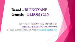 What are the side effects of bleomycin?