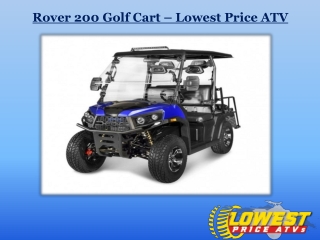 Rover 200 Golf Cart