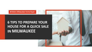 Tips to Sell Your House Fast in Milwaukee