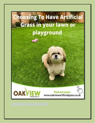 Choosing To Have Artificial Grass in your lawn or playground