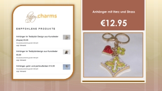 Anhanger mit Herz und Strass