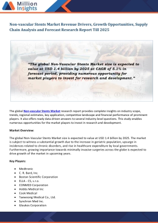 Non-vascular Stents Market