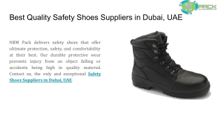 Best Quality Safety Shoes Suppliers in Dubai, UAE