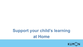 Support your child's learning at home