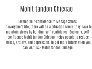 mohit tandon Chiago