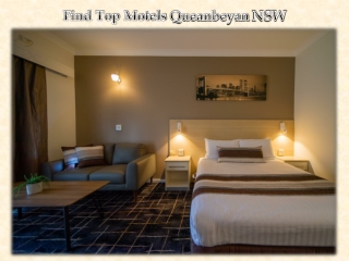 Find Top Motels Queanbeyan NSW