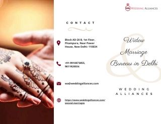 One of The Top Widow Marriage Bureau in Delhi