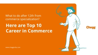 What to do after 12th from commerce specialization?