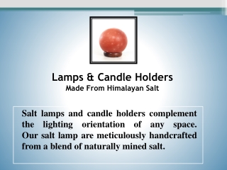 Shop Salt Lamps & Candle Holders