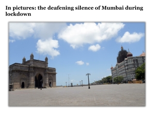 Mumbai During Lockdown