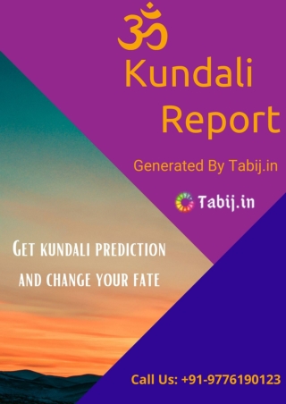 Kundali prediction by top astrologers through online kundali