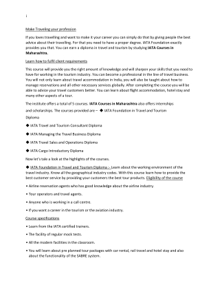 IATA cargo introductory course in Telangana