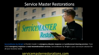 ServiceMaster - Property Damage Restoration & Repair Services