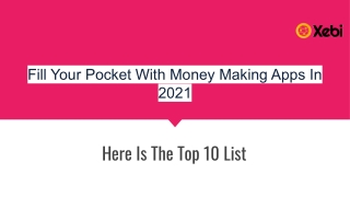 Top 10 Best Money-Making Apps For Online Earnings In 2021