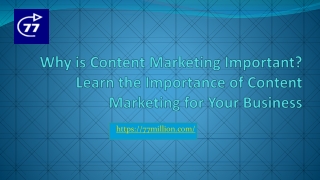 Why is Content Marketing Important? Learn the Importance of Content Marketing for Your Business