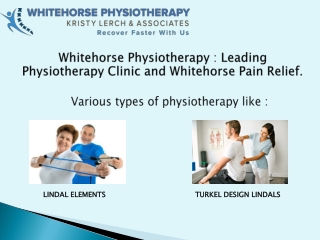 Whitehorse Physiotherapy: Leading Physiotherapy Clinic and Whitehorse Pain Relief.